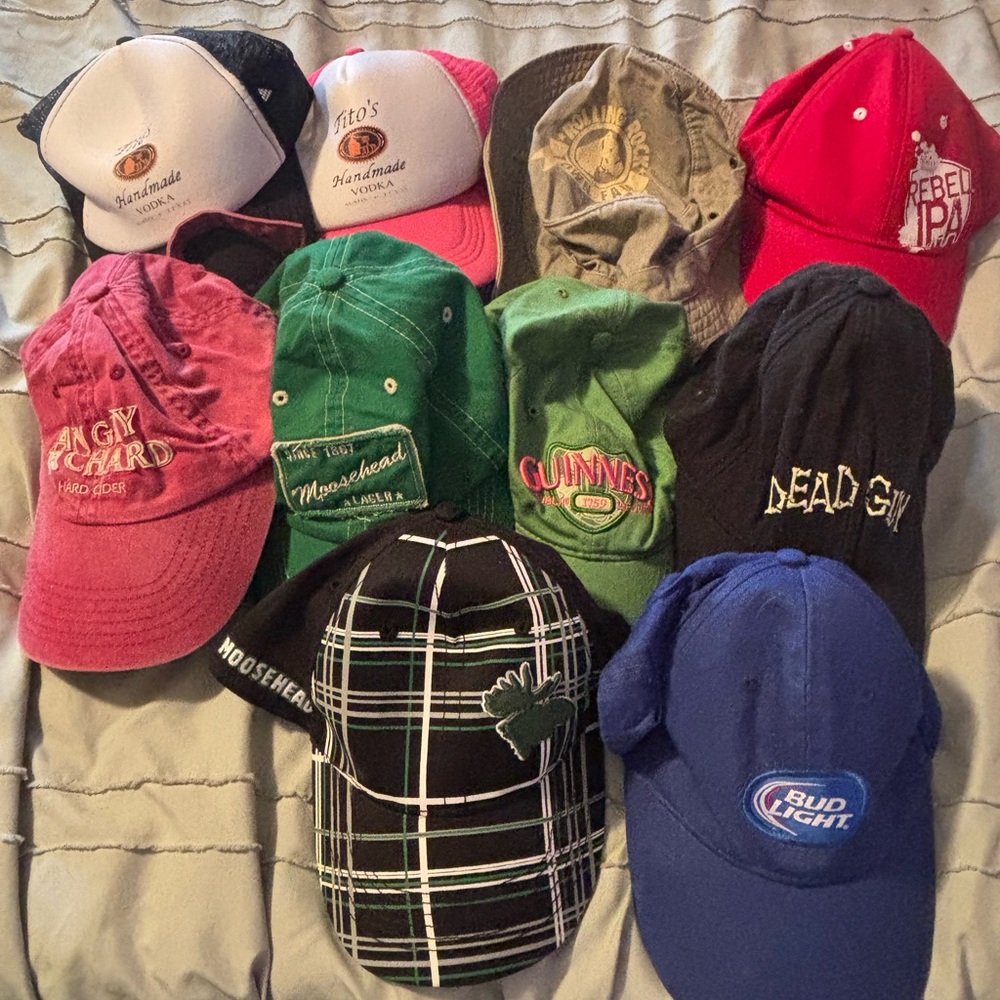 Assorted Beer Logo Baseball Caps
